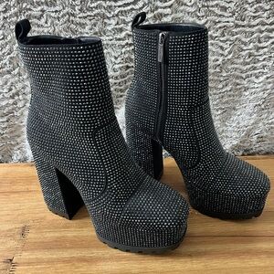 Michael Kors Enya Embellished Platform Boot- Size 8